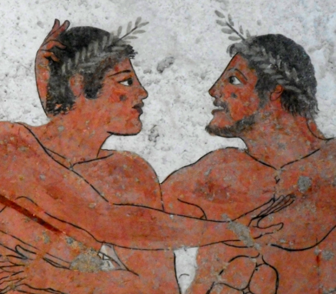 La Tomba del Tuffatore: i due amanti
